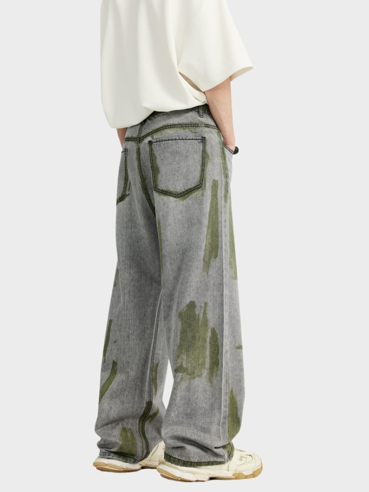 DCRB Wide Leg Contrasting Denim