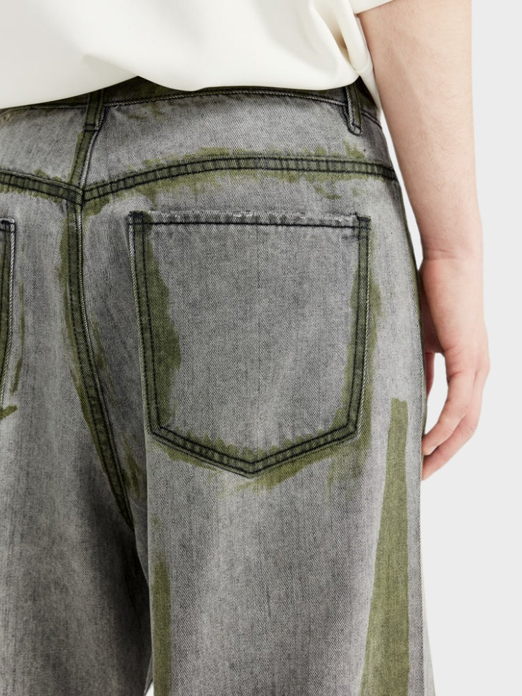 DCRB Wide Leg Contrasting Denim