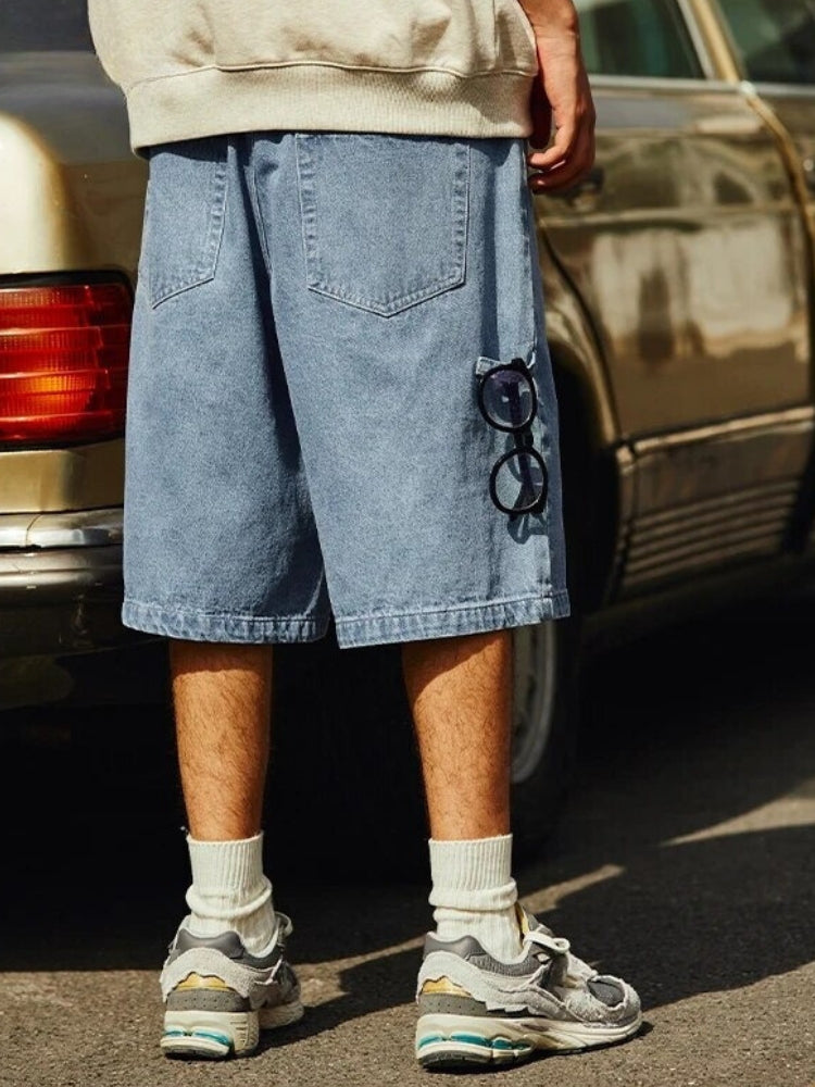 Oversized Vintage Denim Summer Shorts