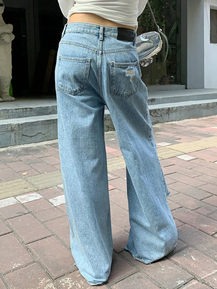 Loose Vintage Ripped Decarba Jeans