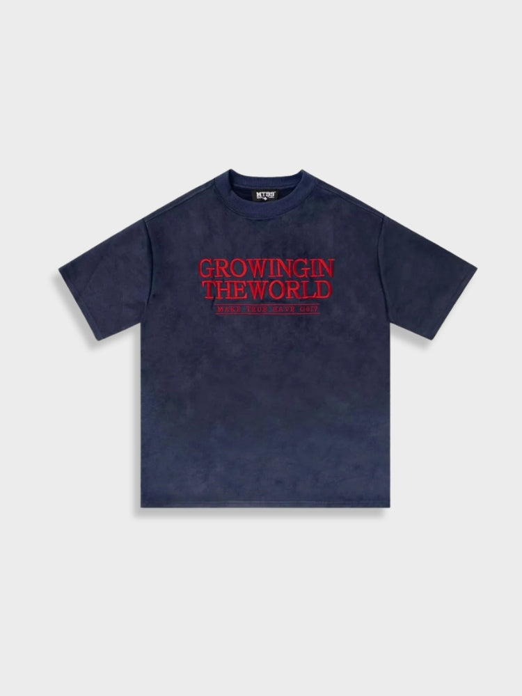 Growing in the World Suede Tee