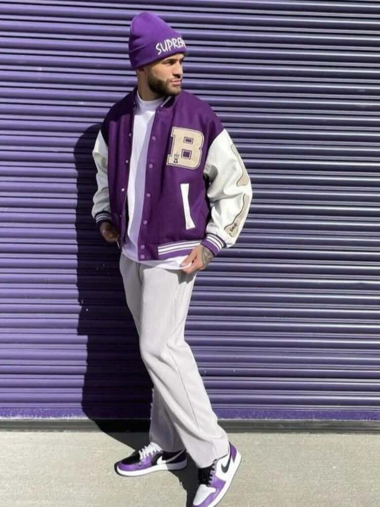 Vintage Varsity Jacket Bone