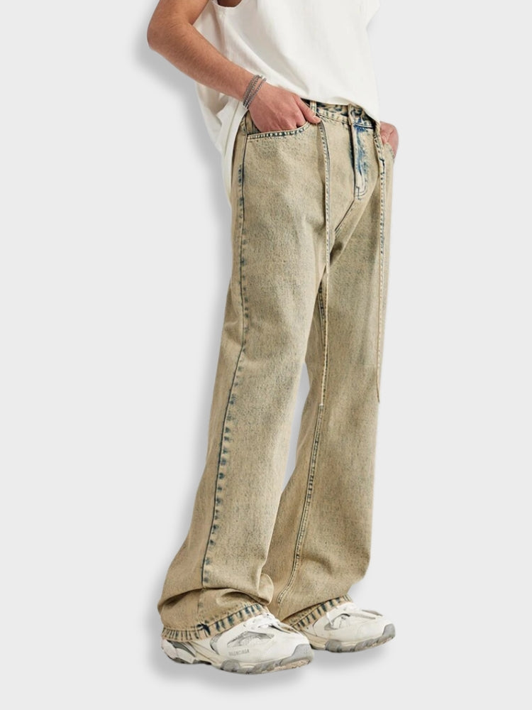 Distressed Washed Vintage Denim