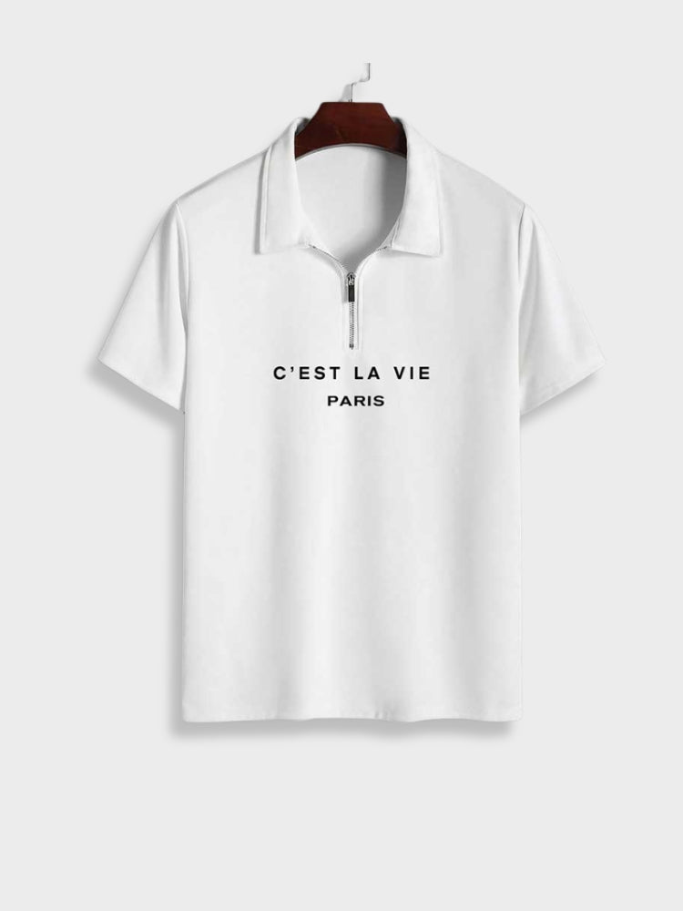 C'est Paris Polo with Zipper