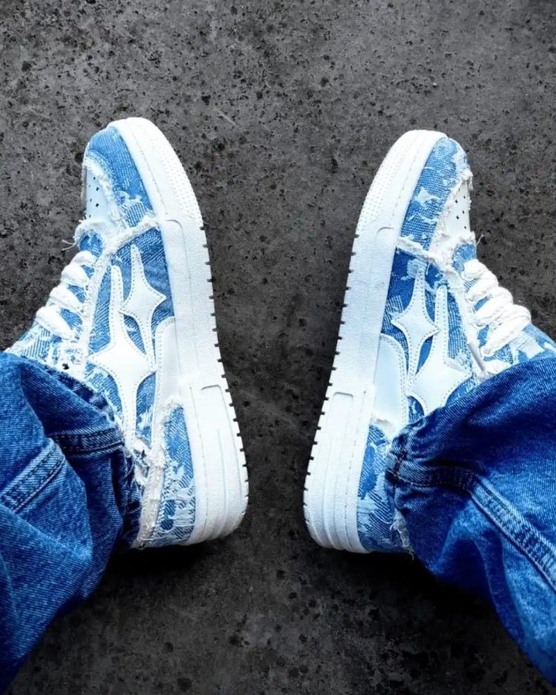 Broken Denim with blue jeans